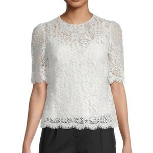 Dolce and Gabanna Floral Lace Top